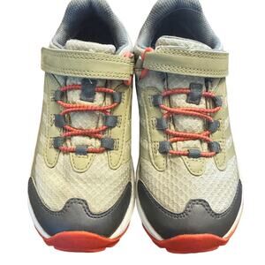 Merrell Hiking Shoes Boys Size 1 Tan Orange VGUC sneakers Outdoor Moab Speed 2